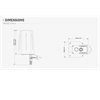 QuSpot Omni 5G/WiFi Antenna for RUTC50