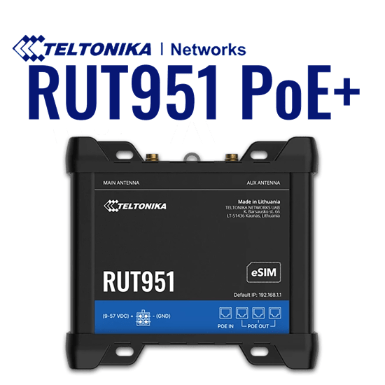 PoE+ 4G Router with eSIM & Dual SIM