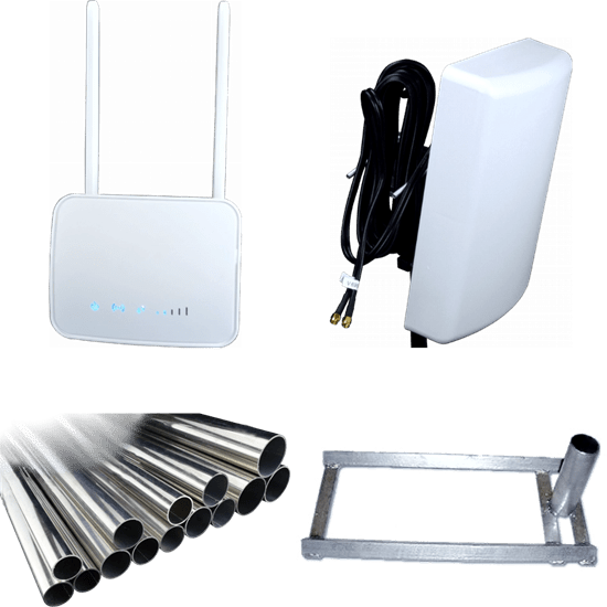 4G Router Kit For Caravans, Motorhomes, and Boat