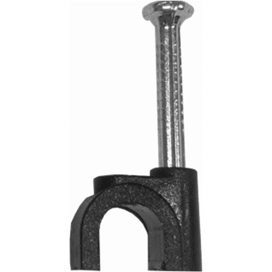 6-7mm Black Cable Clips (Box of 100)