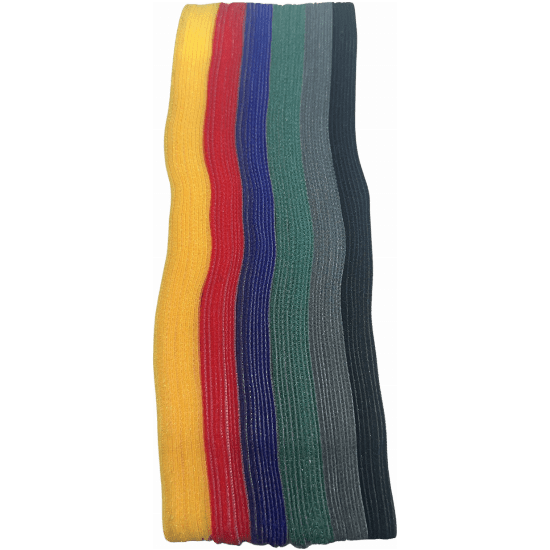 Reusable Hook and Loop Cable Ties, 6 Colours, 200mm [Bag of 30]