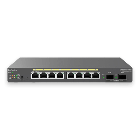 EnGenius FIT 8 port Gigabit PoE+ Switch