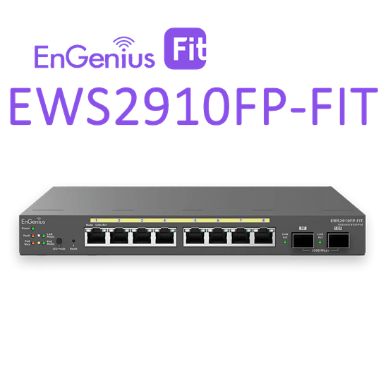EnGenius FIT 8 port Gigabit PoE+ Switch
