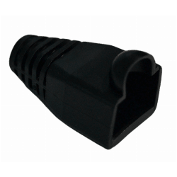 Quick Fit Black RJ45 CAT5e/6 Boot [Bag of 10] Black