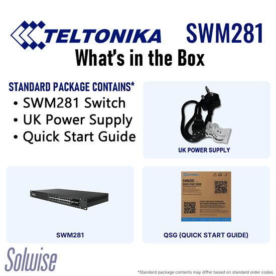 Teltonika 24 Gig port Managed Switch