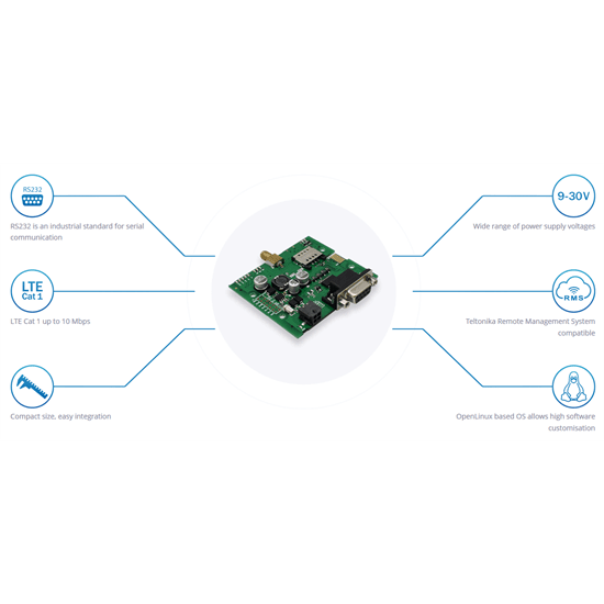 RS232 CAT1 LTE Gateway