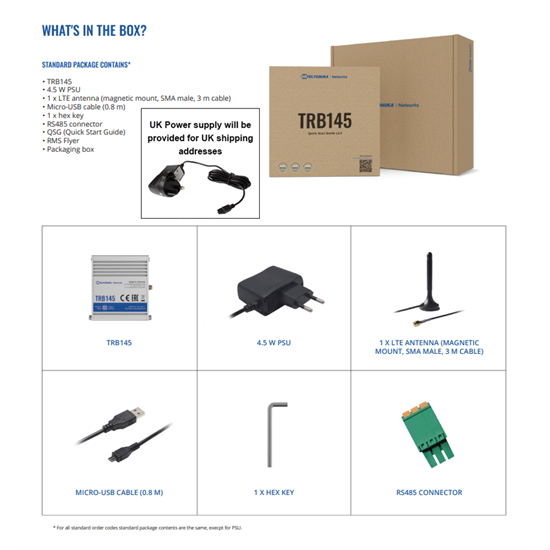 Teltonika IoT RS485 LTE Gateway