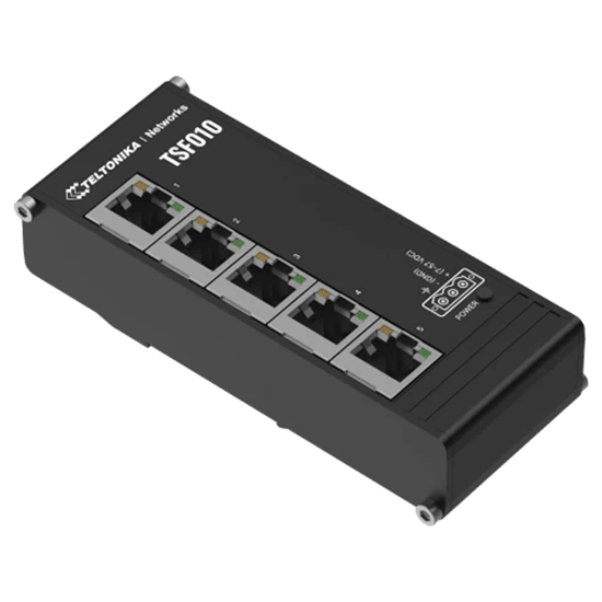 5 port DIN Rail switch. 6 month warranty