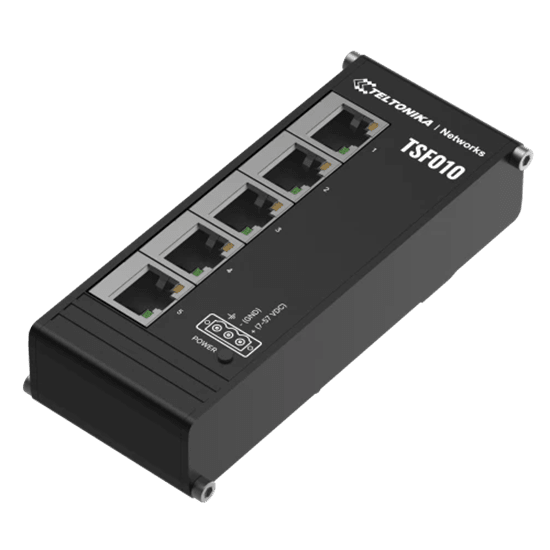 5 port DIN Rail switch. 6 month warranty