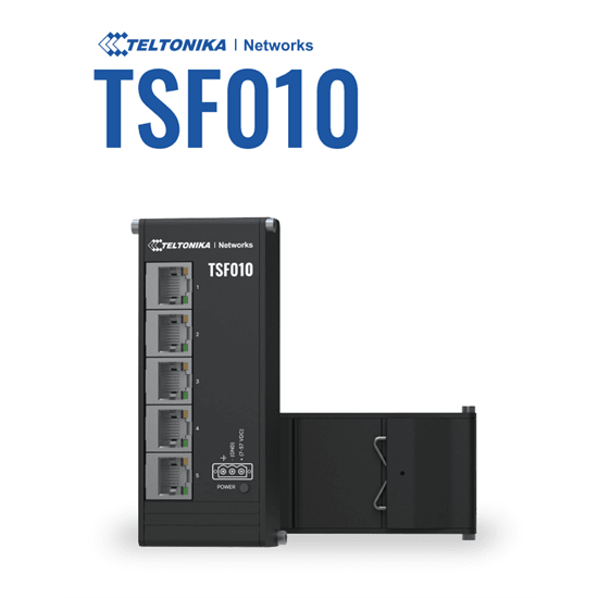 5 port DIN Rail switch. 6 month warranty