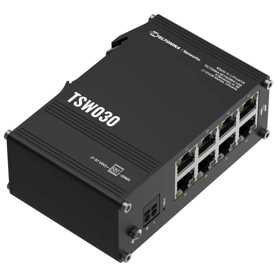 Teltonika 10/100  DIN Rail switch