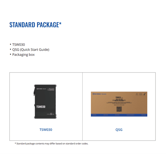 Teltonika 10/100  DIN Rail switch