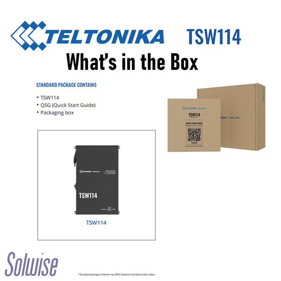 Teltonika Gigabit  DIN Rail switch