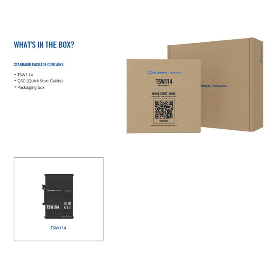 Teltonika Gigabit  DIN Rail switch