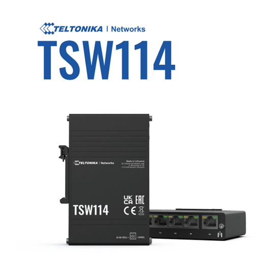 Teltonika Gigabit  DIN Rail switch