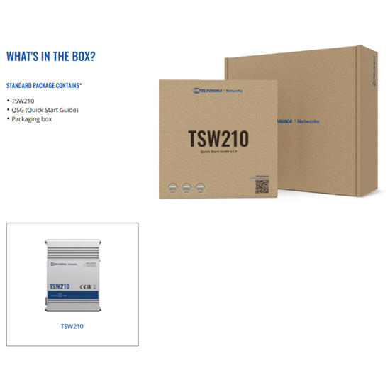 Teltonika 8 port gig switch